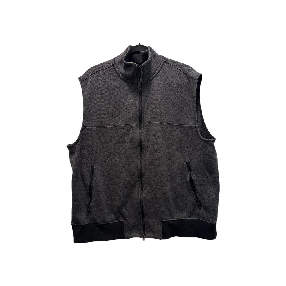 GOODFELLOW & CO Men’s Vest‎ Gray Polyester Size XL Zipper Pockets Cozy (339)